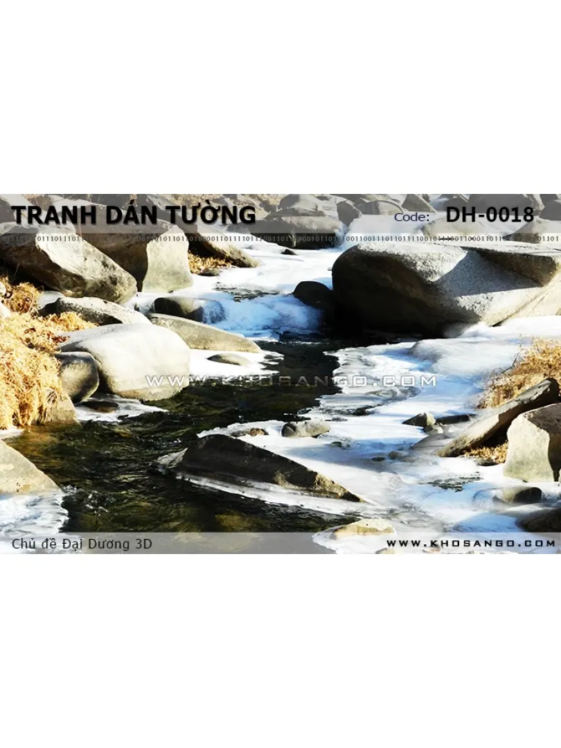 Tranh dán tường Đại Dương 3D DH-0018