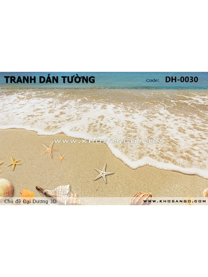 Tranh dán tường Đại Dương 3D DH-0030
