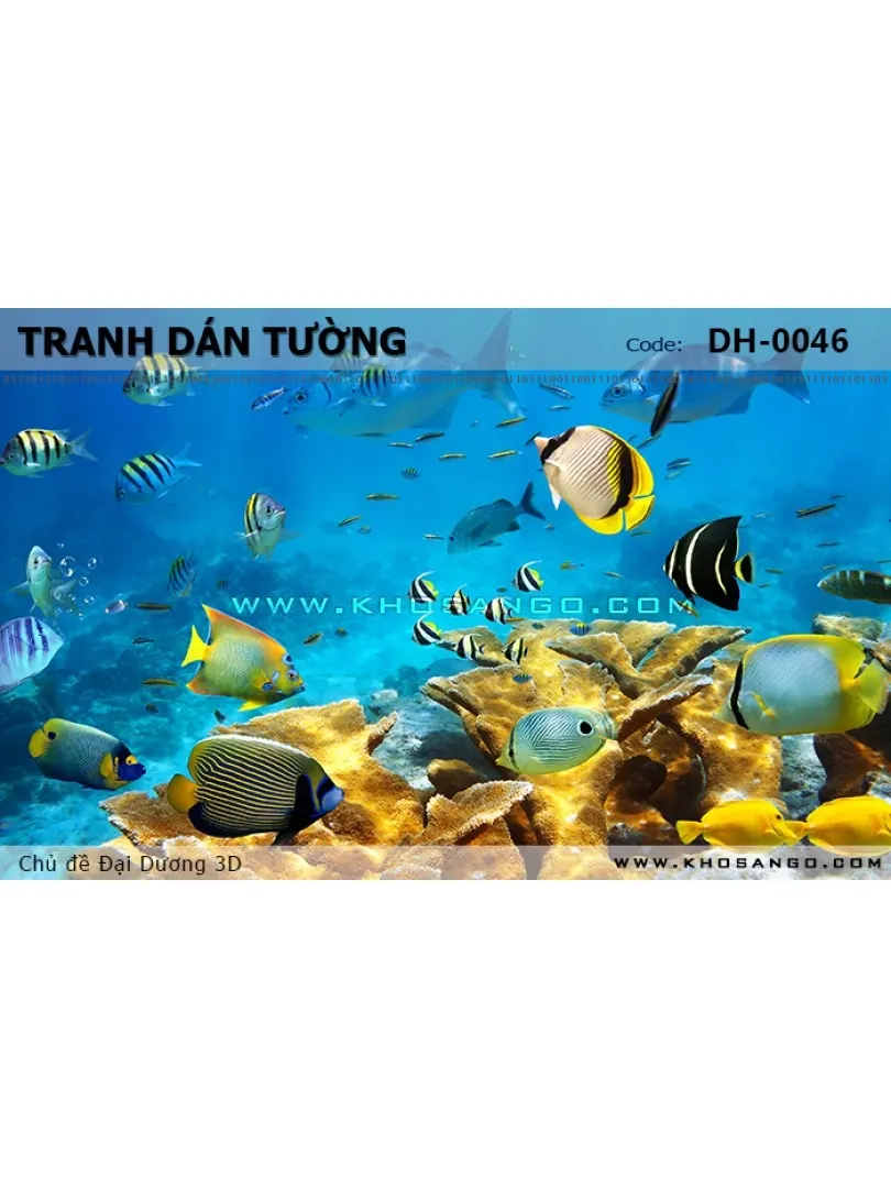 Tranh dán tường Đại Dương 3D DH-0046