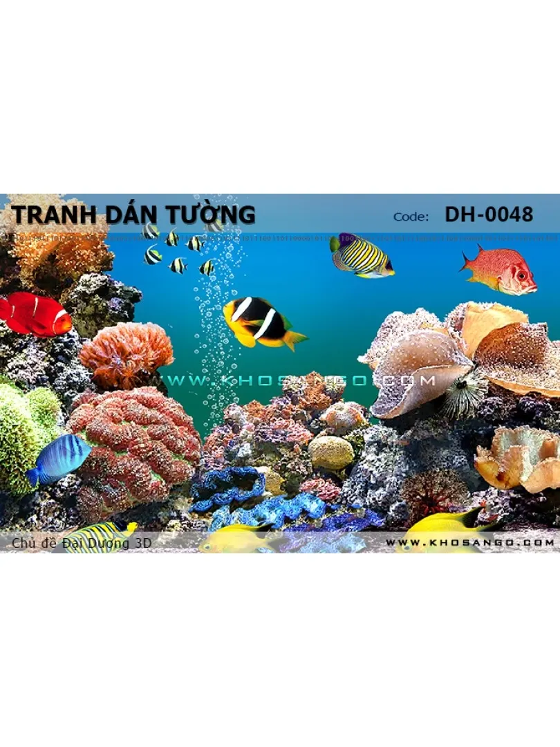 Tranh dán tường Đại Dương 3D DH-0048