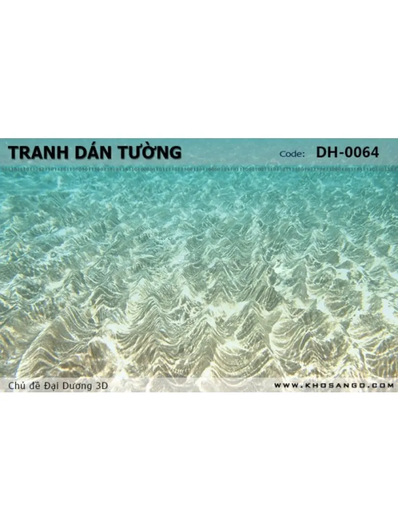 Tranh dán tường Đại Dương 3D DH-0064