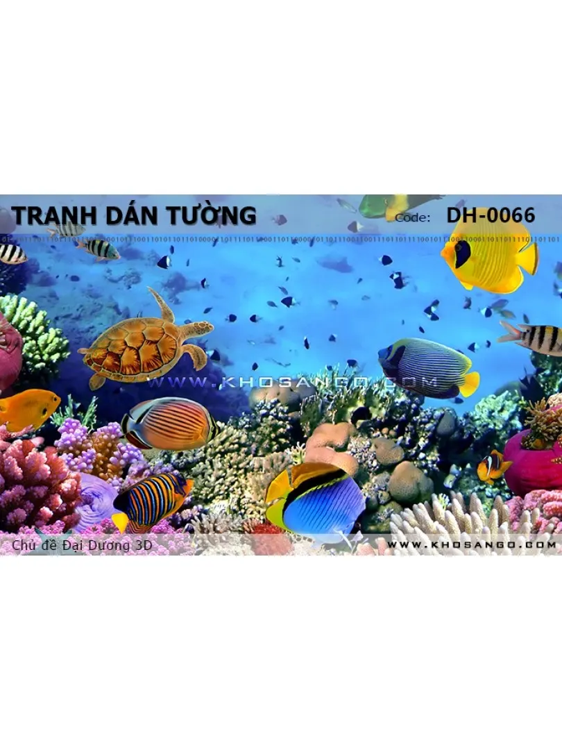 Tranh dán tường Đại Dương 3D DH-0066