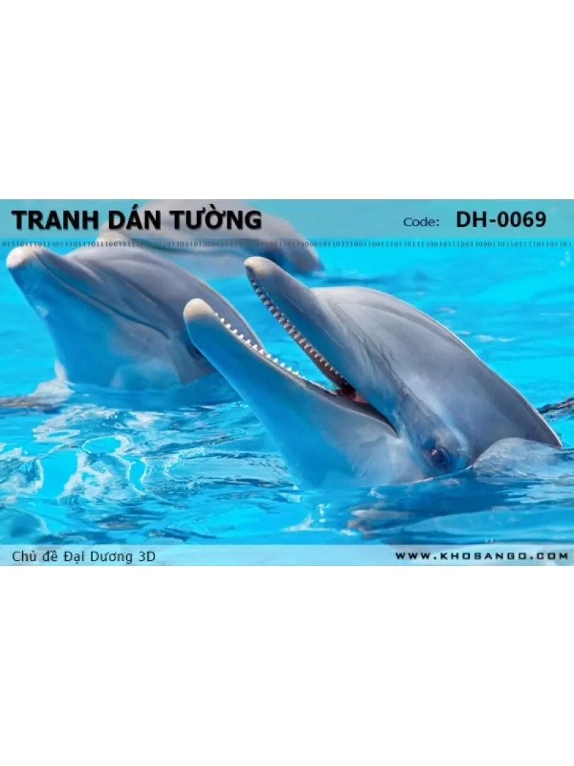 Tranh dán tường Đại Dương 3D DH-0069