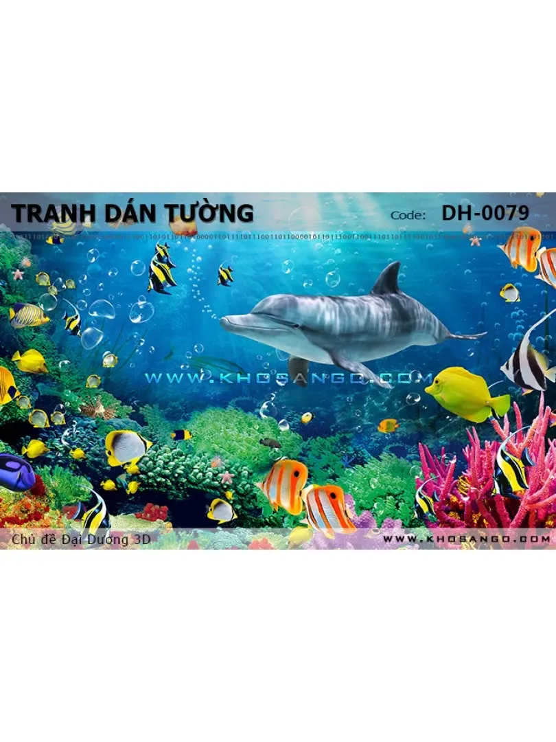 Tranh dán tường Đại Dương 3D DH-0079