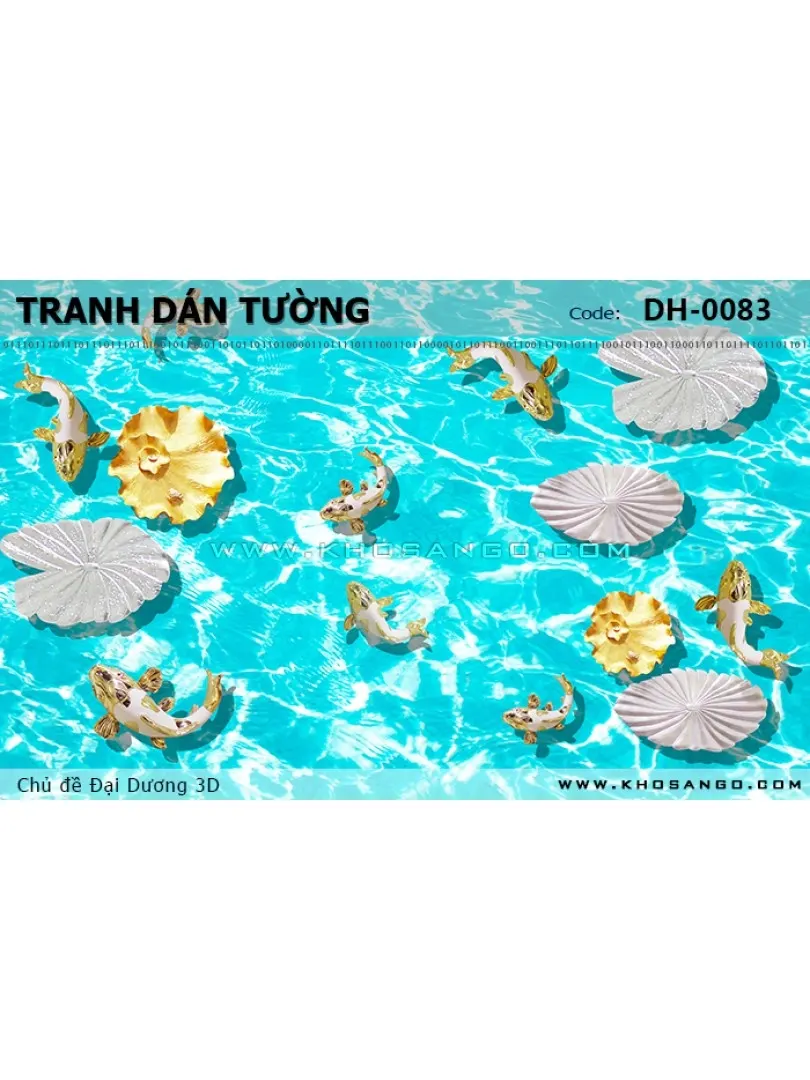 Tranh dán tường Đại Dương 3D DH-0083