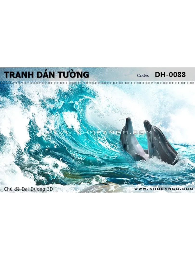 Tranh dán tường Đại Dương 3D DH-0088