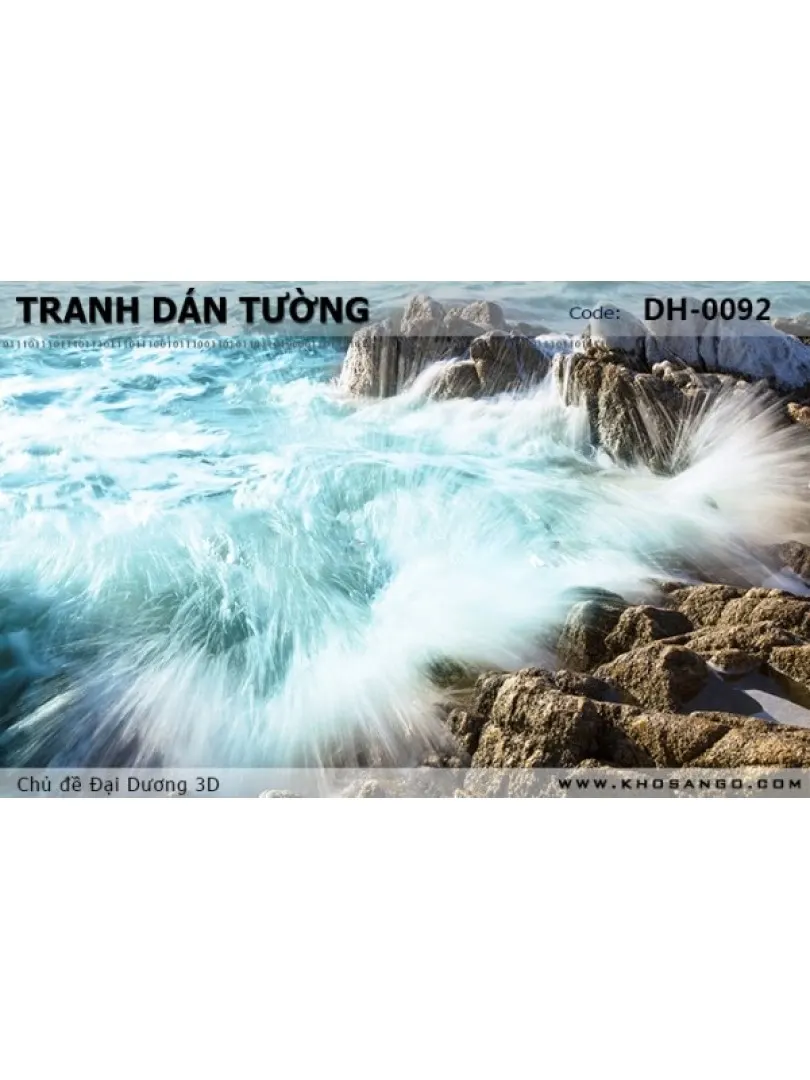 Tranh dán tường Đại Dương 3D DH-0092