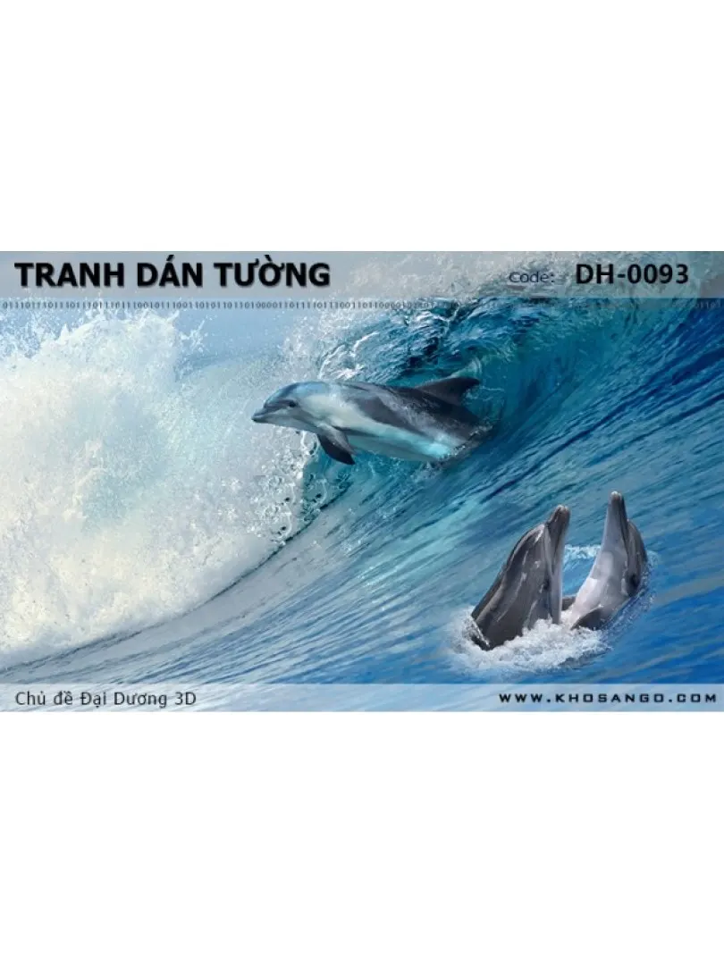 Tranh dán tường Đại Dương 3D DH-0093