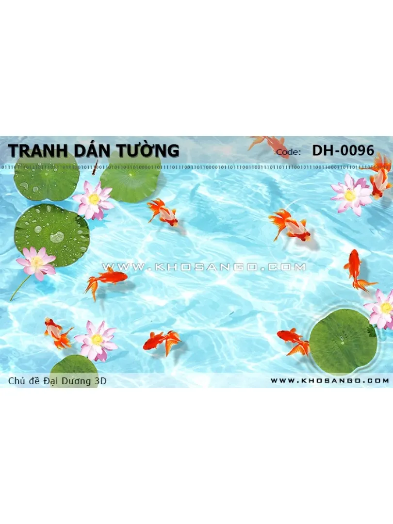 Tranh dán tường Đại Dương 3D DH-0096