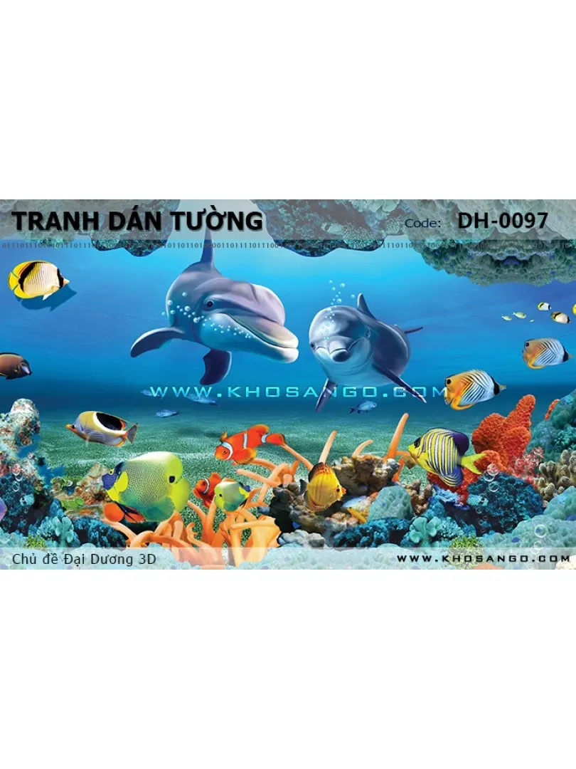 Tranh dán tường Đại Dương 3D DH-0097