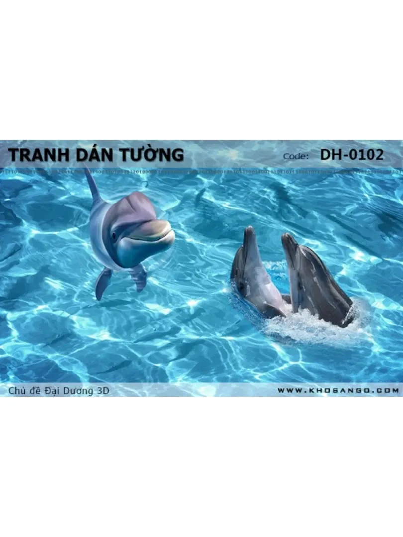 Tranh dán tường Đại Dương 3D DH-0102