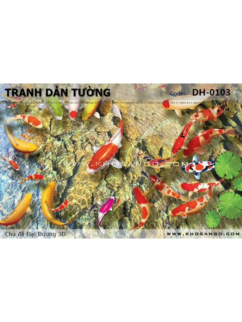 Tranh dán tường Đại Dương 3D DH-0103