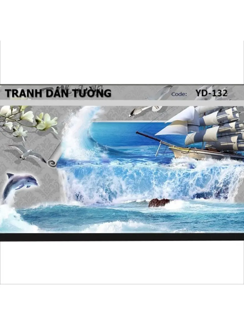 Tranh dán tường Đại Dương 3D YD-132