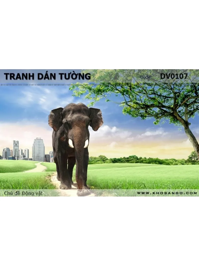 Tranh dán tường Động vật DV0107