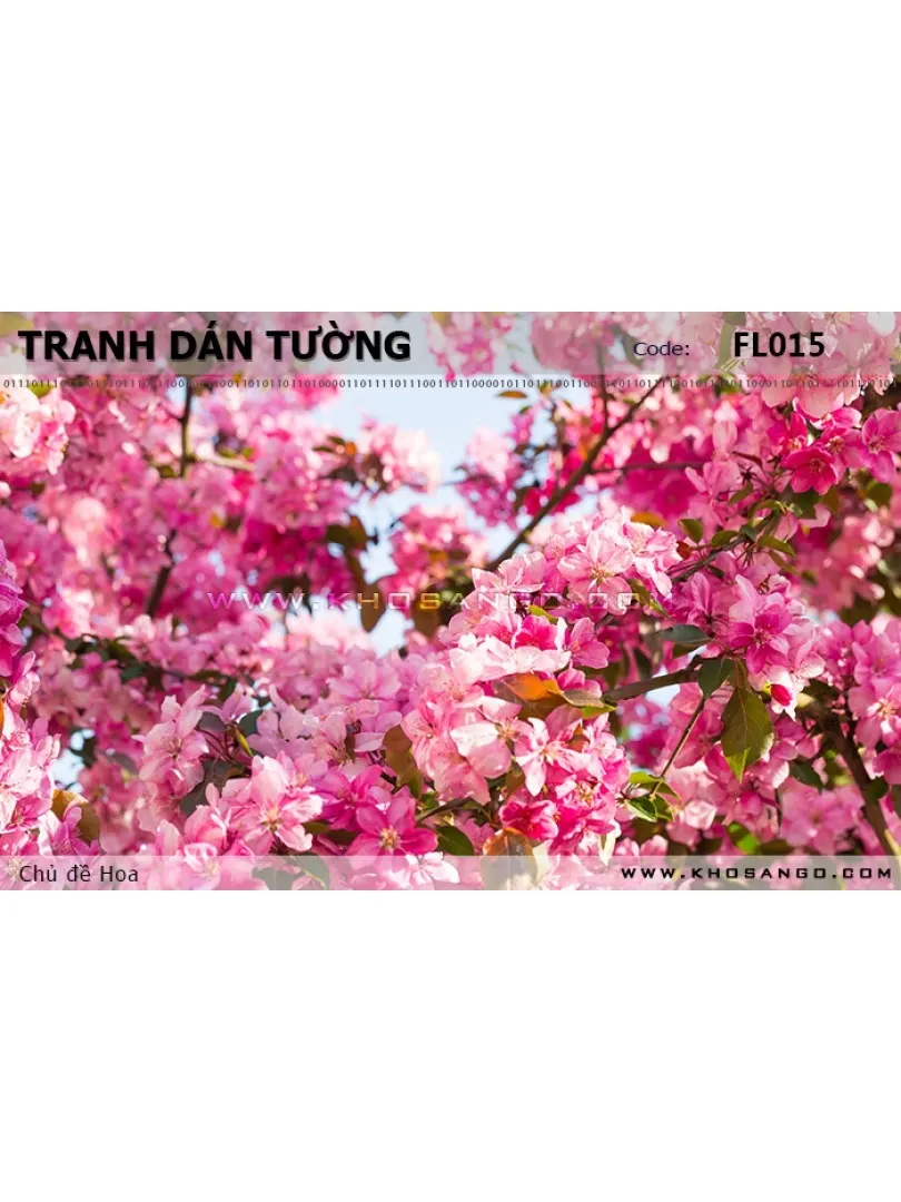Tranh dán tường Hoa FL015