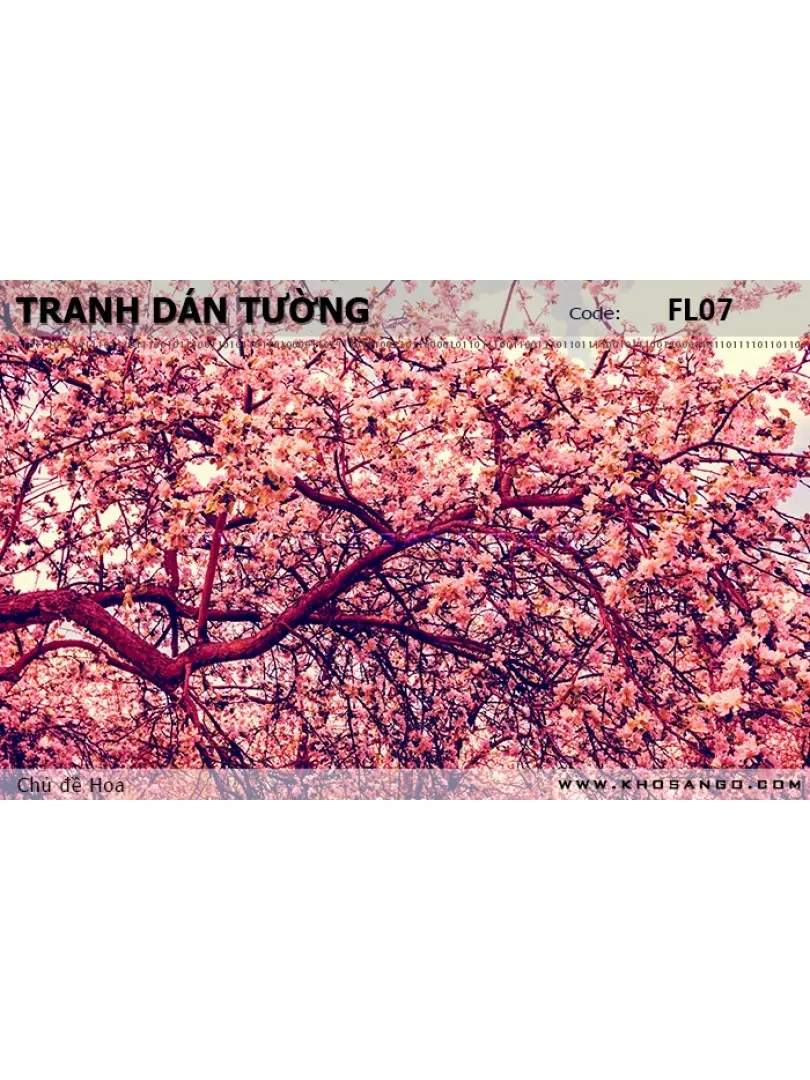 Tranh dán tường Hoa FL07