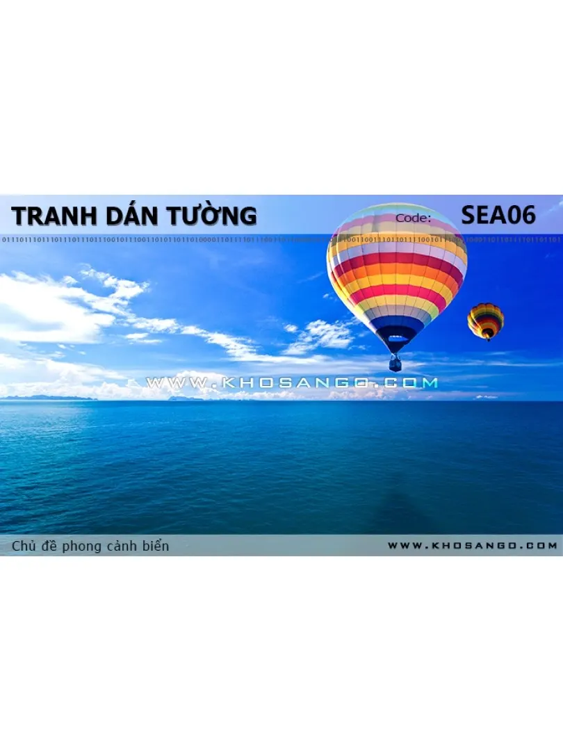 Tranh dán tường phong cảnh biển SEA06