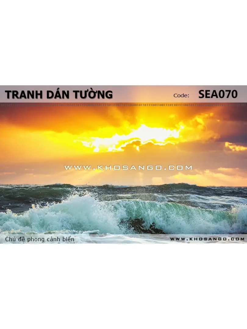 Tranh dán tường phong cảnh biển SEA070