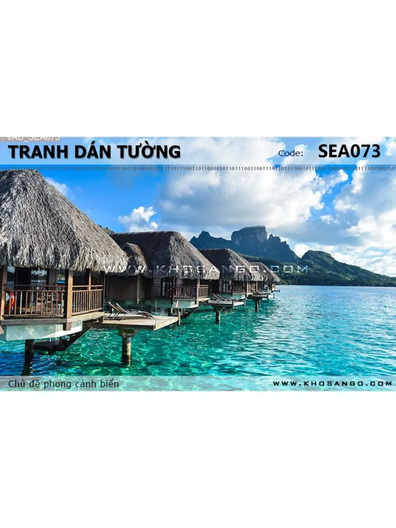 Tranh dán tường phong cảnh biển SEA073