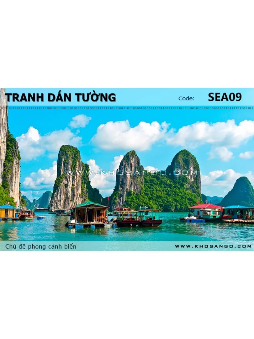 Tranh dán tường phong cảnh biển SEA09