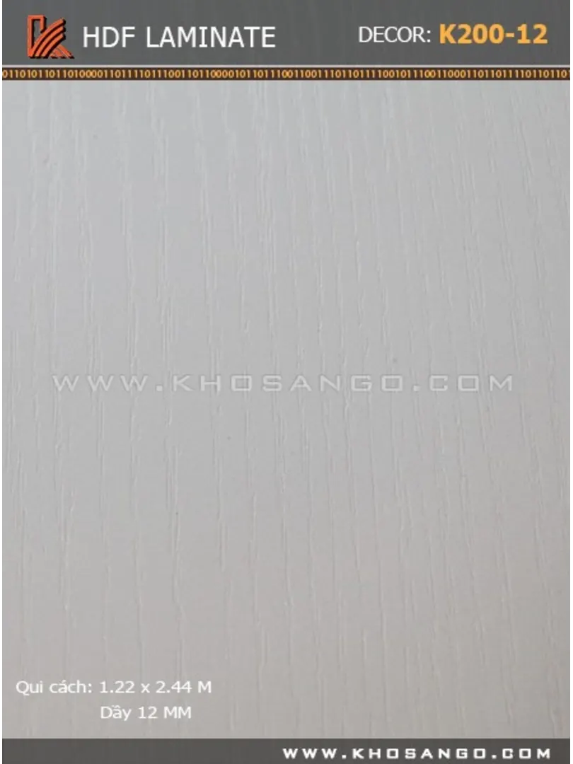 Ván lót gác HDF Laminate K200-12